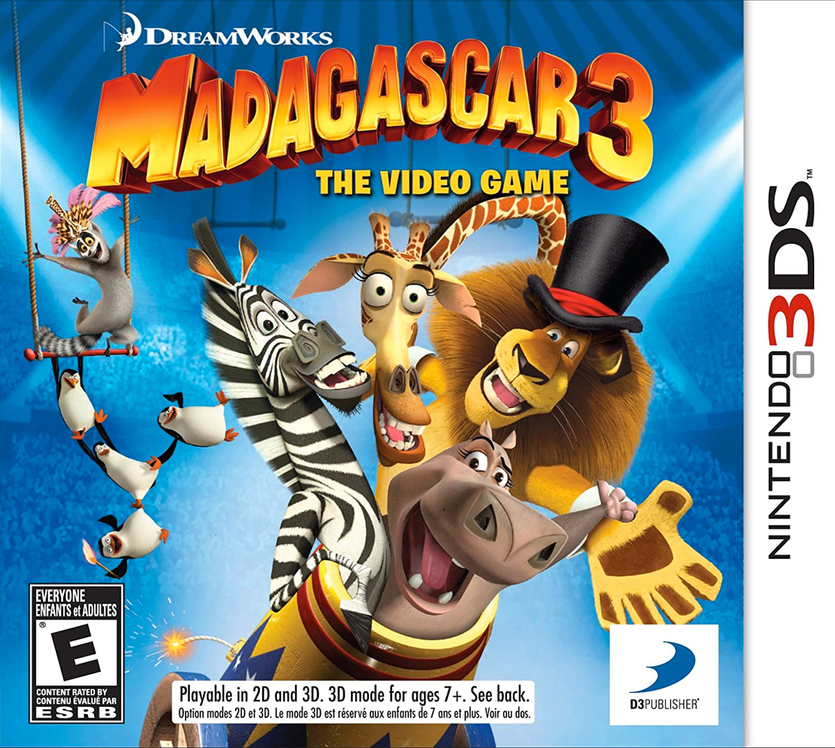 Игра Madagascar 3: Europe's Most Wanted (Nintendo 3ds Языки: Английский/Русский/Французский/Испанский/Немецкий/Итальянский/Нидерландский)