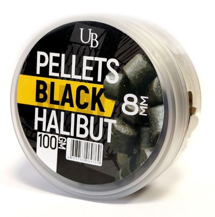 Насадочный пеллетс Ultrabaits 8мм. BLACK HALIBUT 100гр