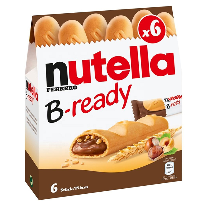 Бисквитные батончики Ferrero Nutella B-ready (Венгрия), 132 г — купить ...