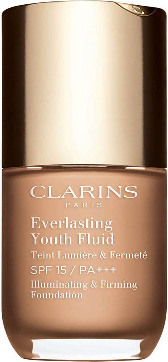 Clarins Everlasting Youth Fluid Устойчивый тональный флюид с омолаживающим действием SPF 15, 110 honey, 30 мл