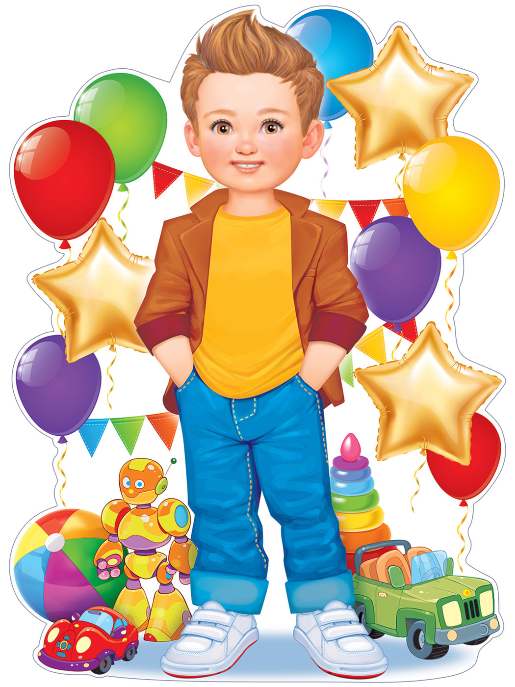 Плакат мальчика для детского сада