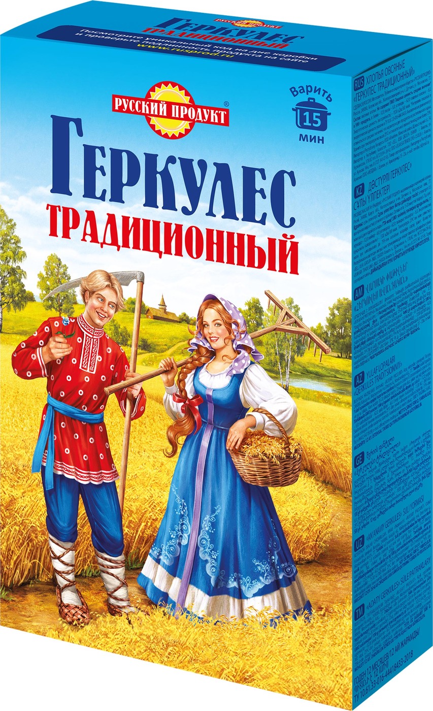 Русский продукт геркулес традиционный, 500 г х 6 шт — купить в интернет ...