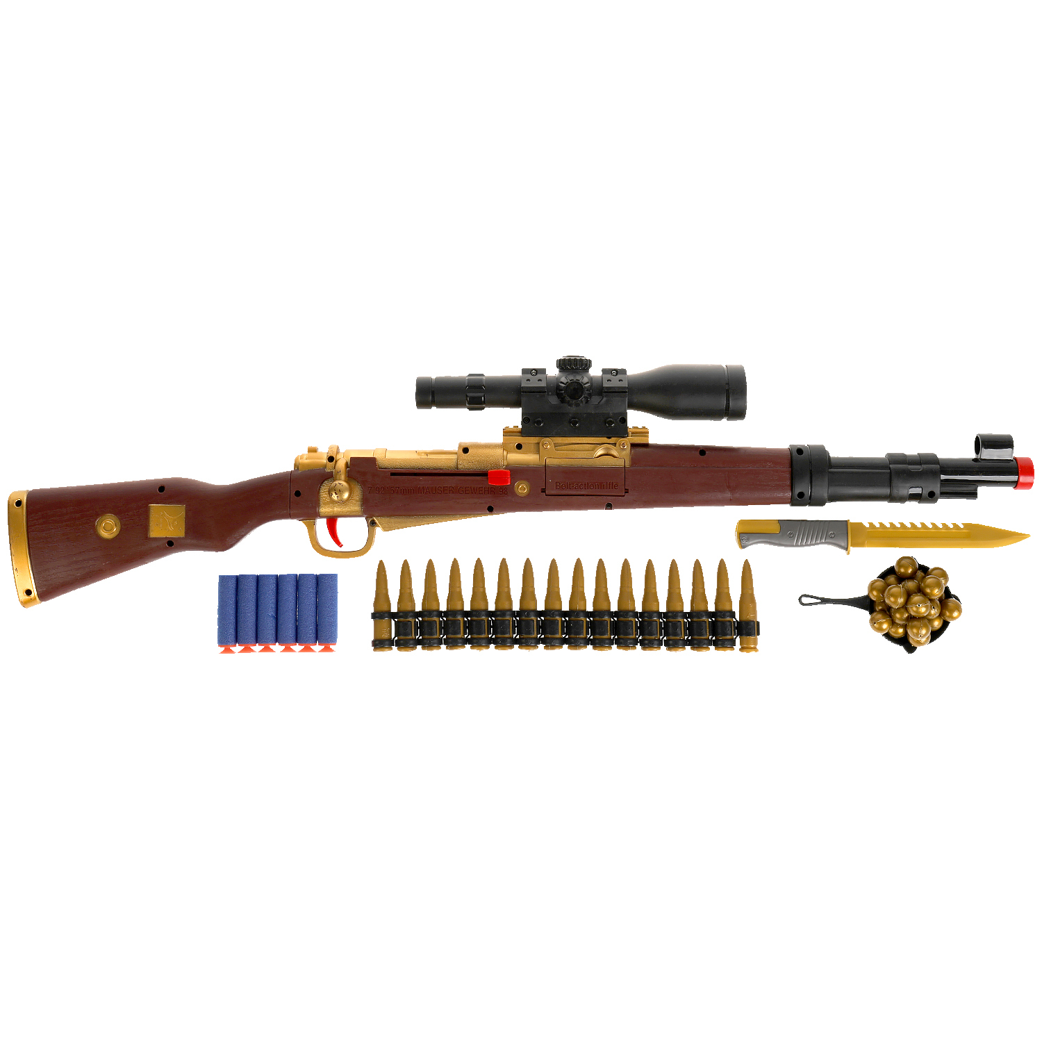 Винтовка стреляет мягкими пулями и шариками Играем вместе — купить в ...