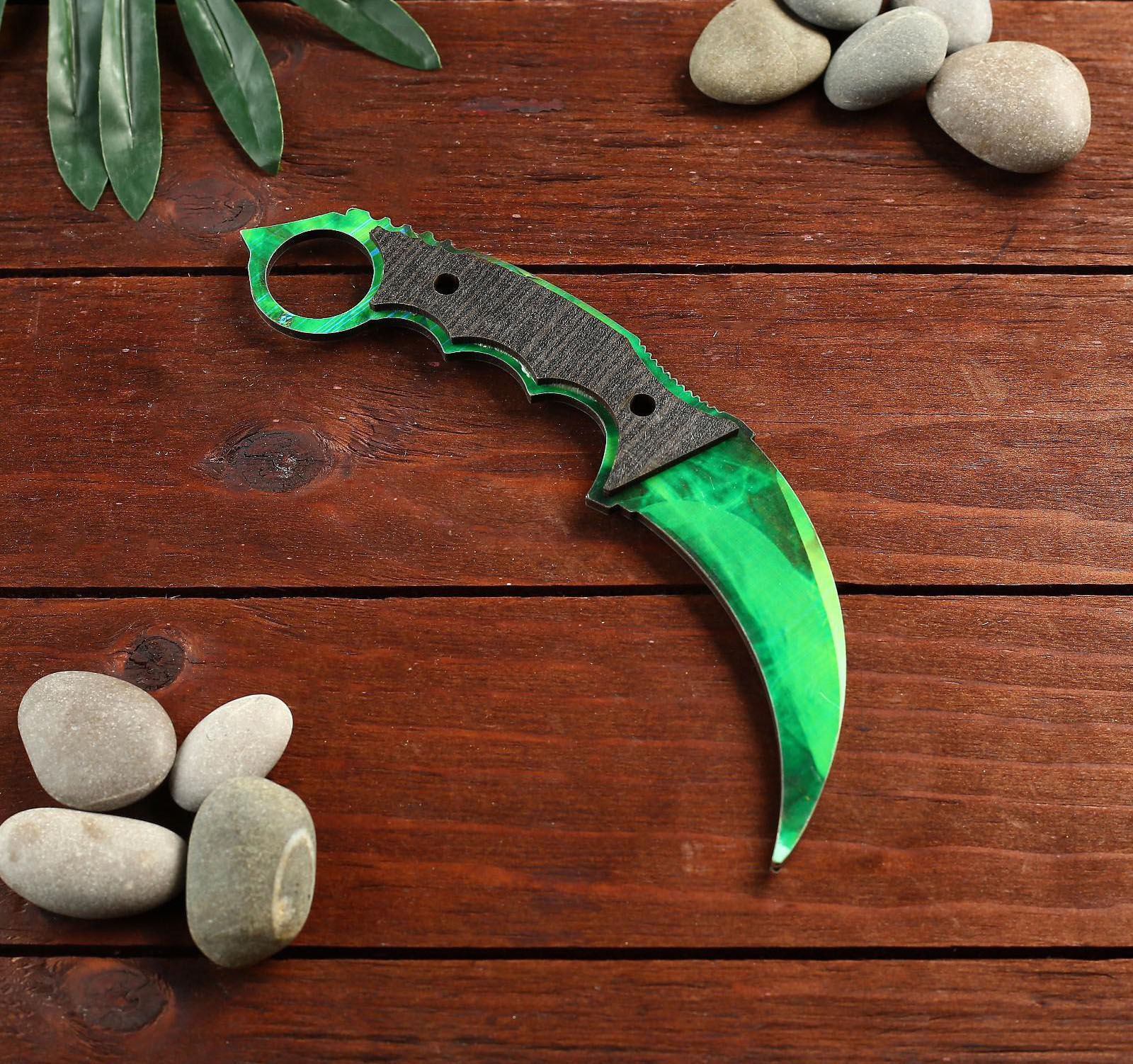 Нож деревянный "Керамбит", Standoff 2, CS GO, зеленый — купить в ...