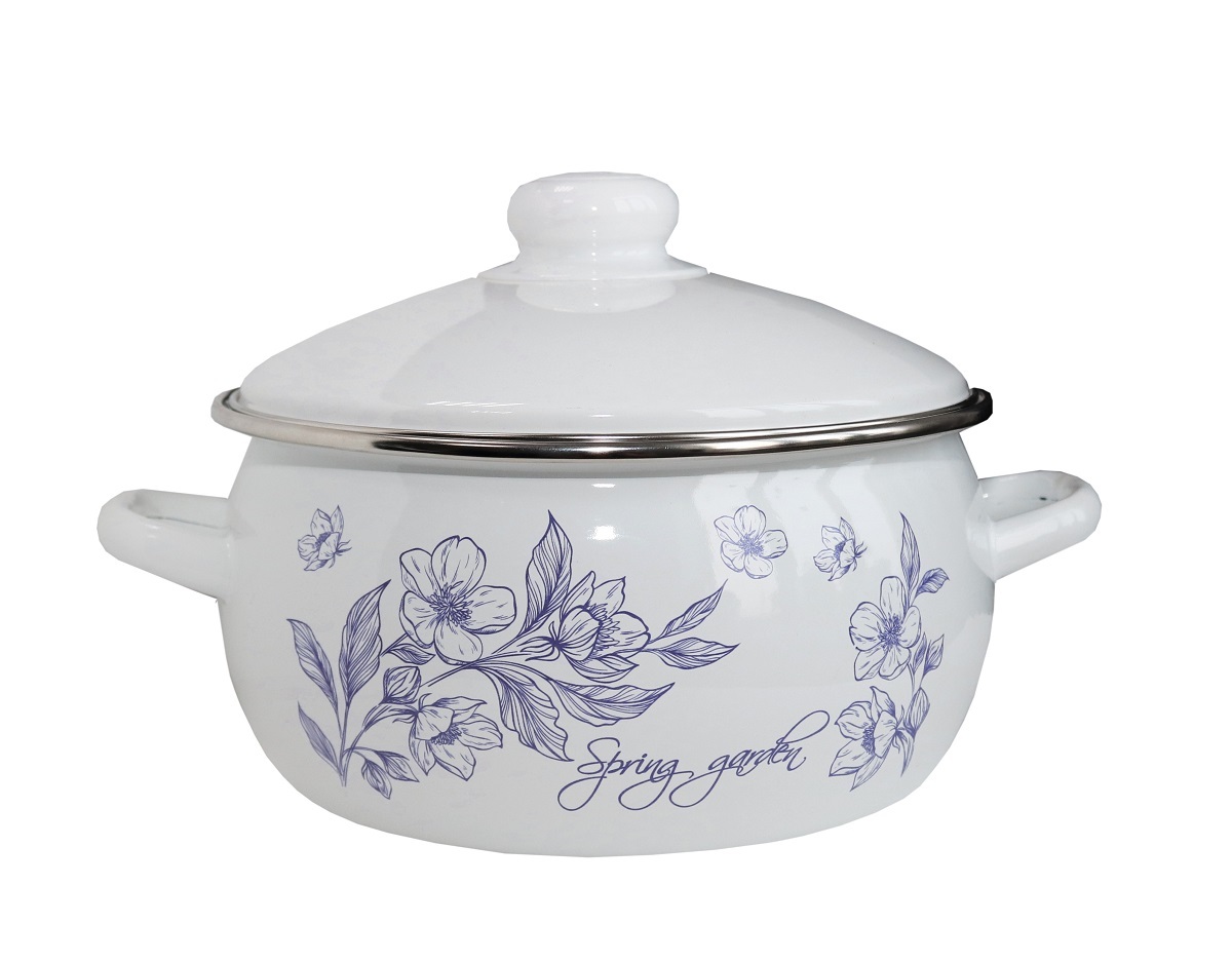 Купить Белую Эмалированную Кастрюлю