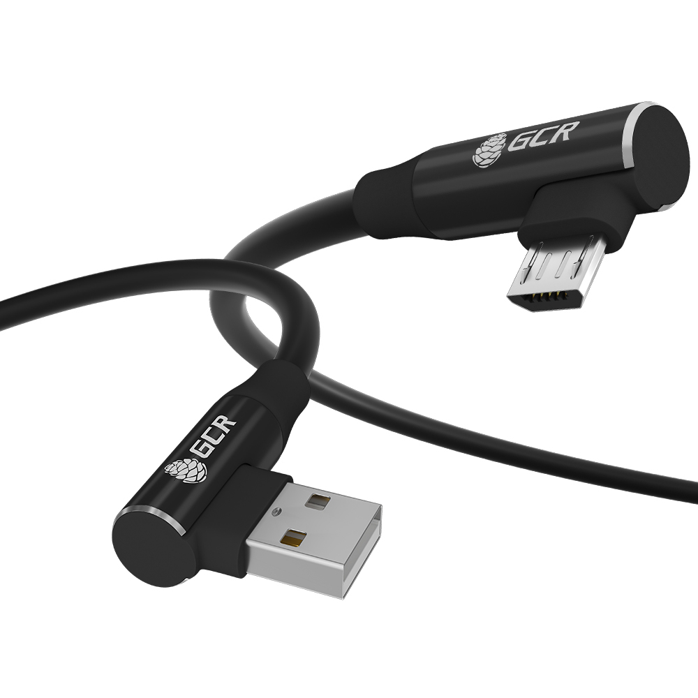 GCRGREENCONERETAILКабельдлямобильныхустройствUSB2.0Type-A/micro-USB2.0Type-B,0.3м,черный