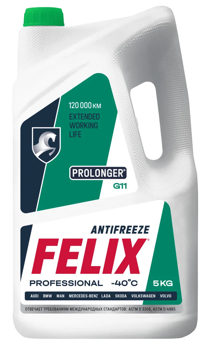 Антифриз FELIX Prolonger G11, -40C, 5кг