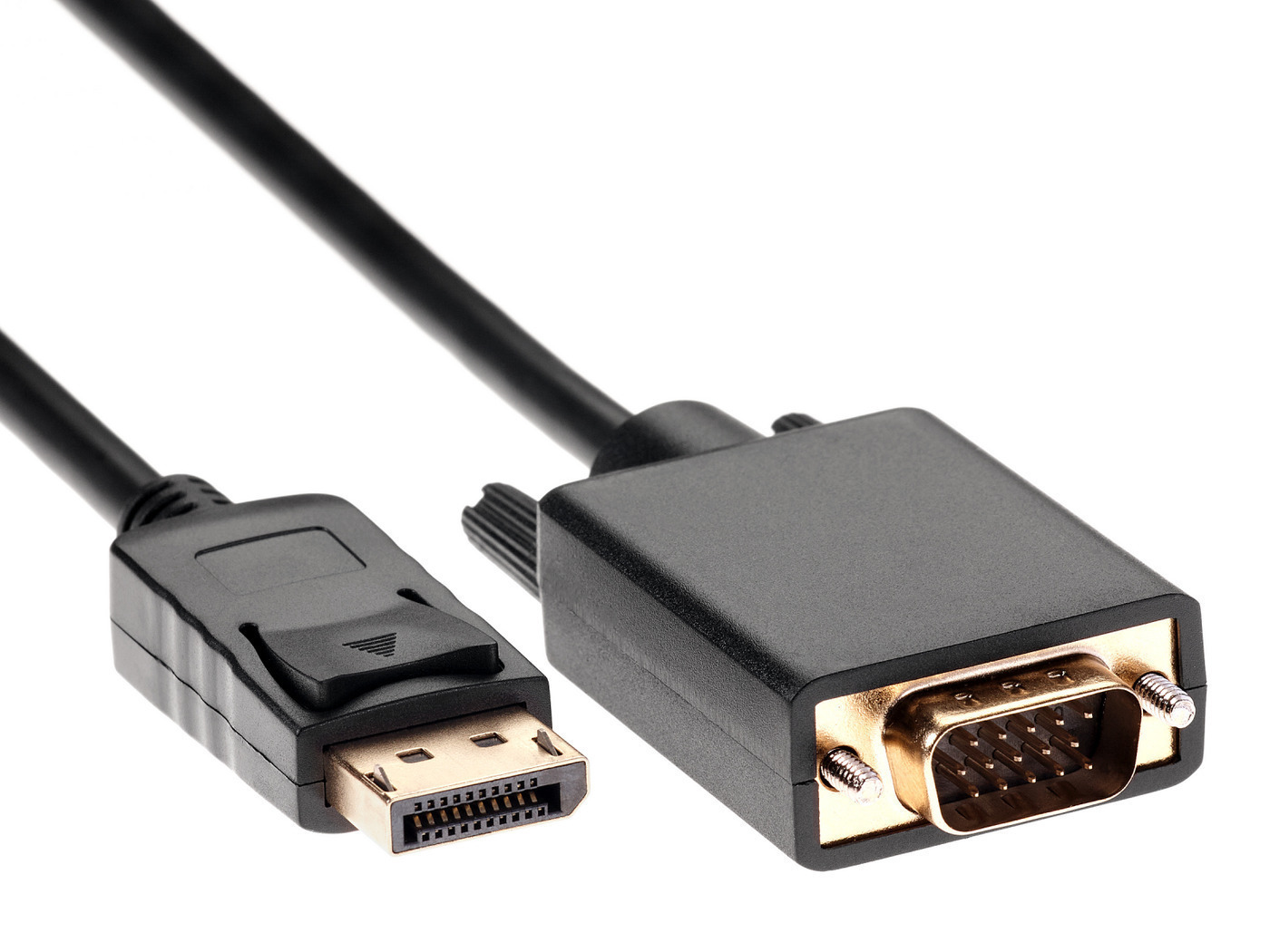 Кабель DisplayPort VCOM DisplayPort (Male) - VGA (Male) CG607-1.8M - купить  по низкой цене в интернет-магазине OZON (149333625)