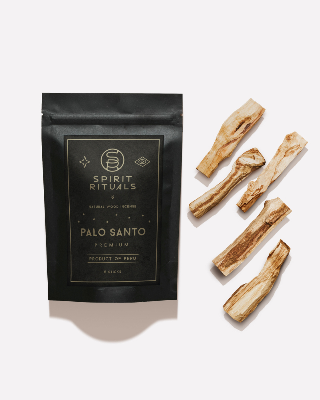 Благовония Пало Санто Palo Santo 5 палочек PREMIUM 80 грамм