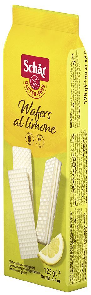 Вафли со вкусом лимона "Wafers al limone" без глютена, 125 г