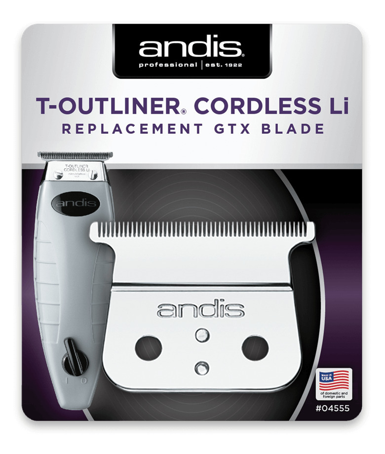 Нож окантовочный Andis Cordless T-Outliner Li 04555 с глубокими зубцами, 0,1 мм