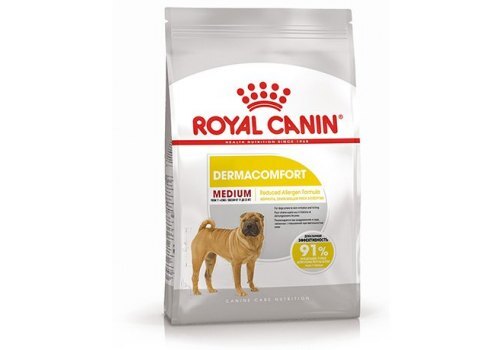 Royal Canin Medium Dermacomfort / Сухой корм Роял Канин Медиум Дермакомфорт для собак Средних пород с Кожным раздражением и зудом, 10 кг