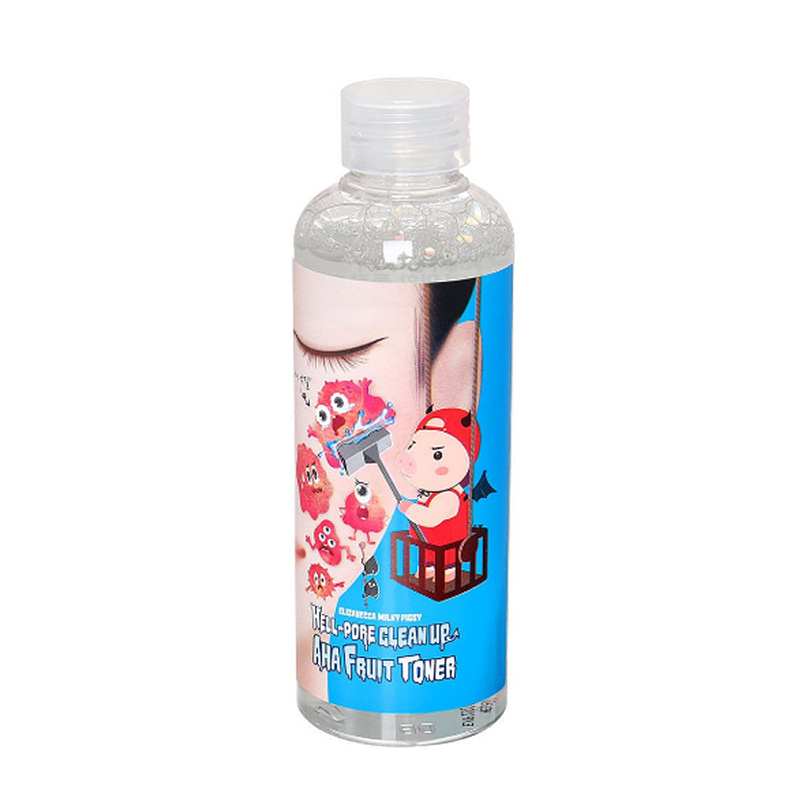 Elizavecca milky piggy hell-pore clean up aha fruit toner тонер с фруктовыми кислотами. Тоник-пилинг с фруктовыми кислотами elizavecca hell-pore clean up aha fruit toner. Elizavecca toner fruit hell-pore clean. Elizavecca тонер-пилинг для лица фруктовые кислоты hell-pore clean up aha fruit toner 200 мл. Очищающий тонер с фруктовыми кислотами hell pore clean up aha fruit toner 200 мл.