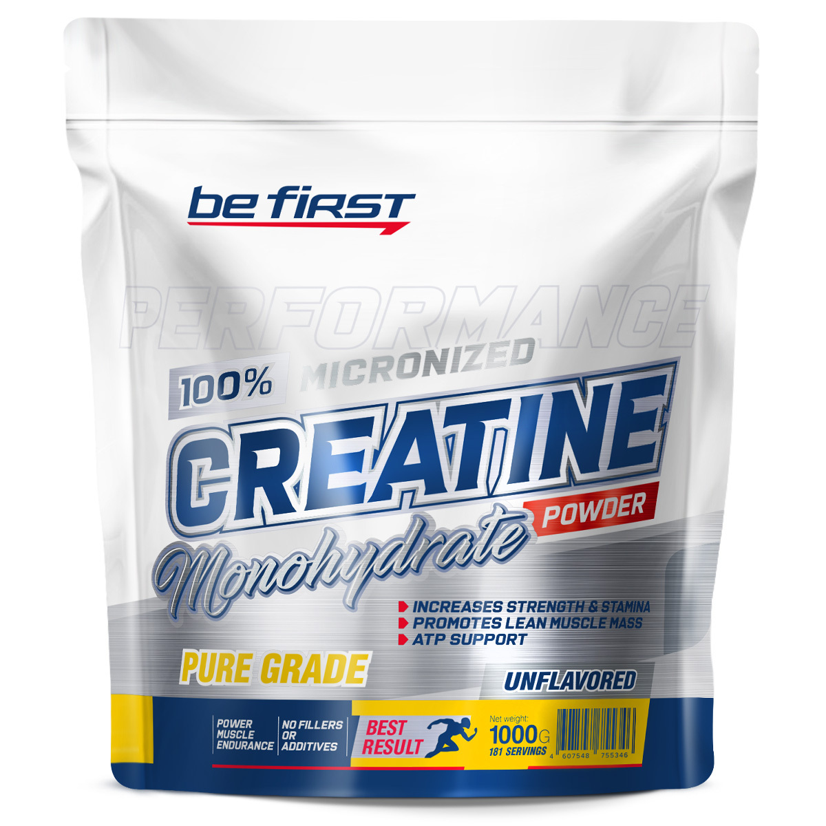 Креатин моногидрат порошок 1000 гр Be First Creatine Monohydrate Micronized Powder 1000 гр, натуральный вкус