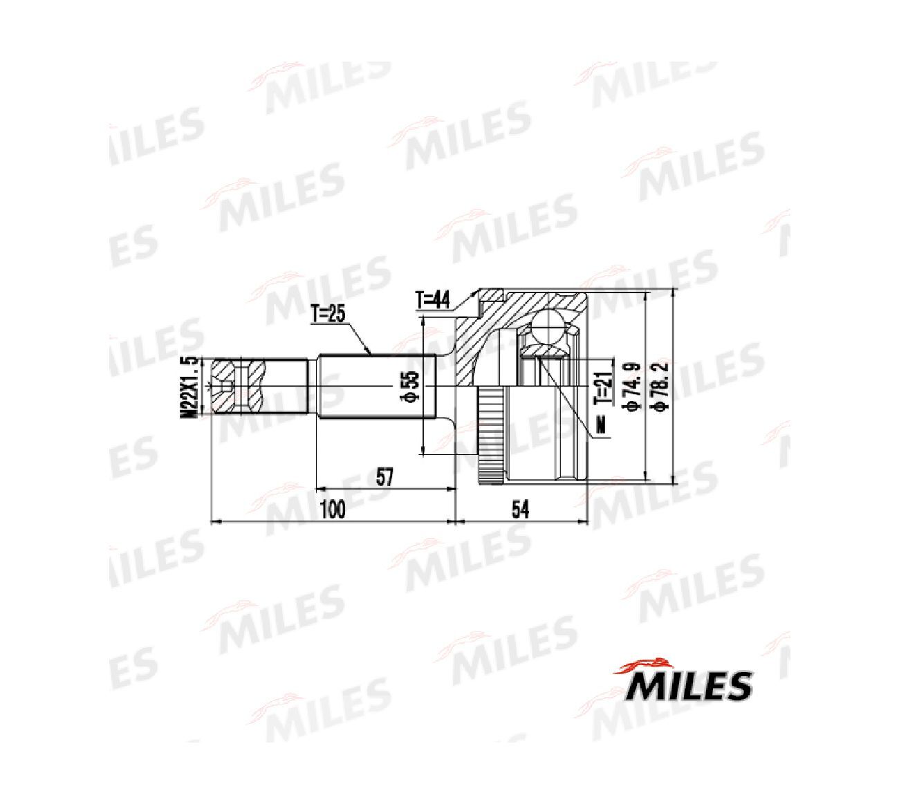 Шрус Наружный (Abs) Miles арт. GA20665