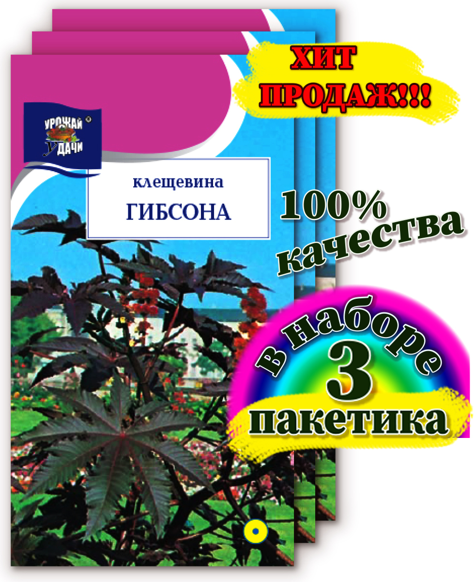 Семена Клещевина Гибсона для посадки посева дома дачи выращивания  проращивания в открытый грунт теплицу семена