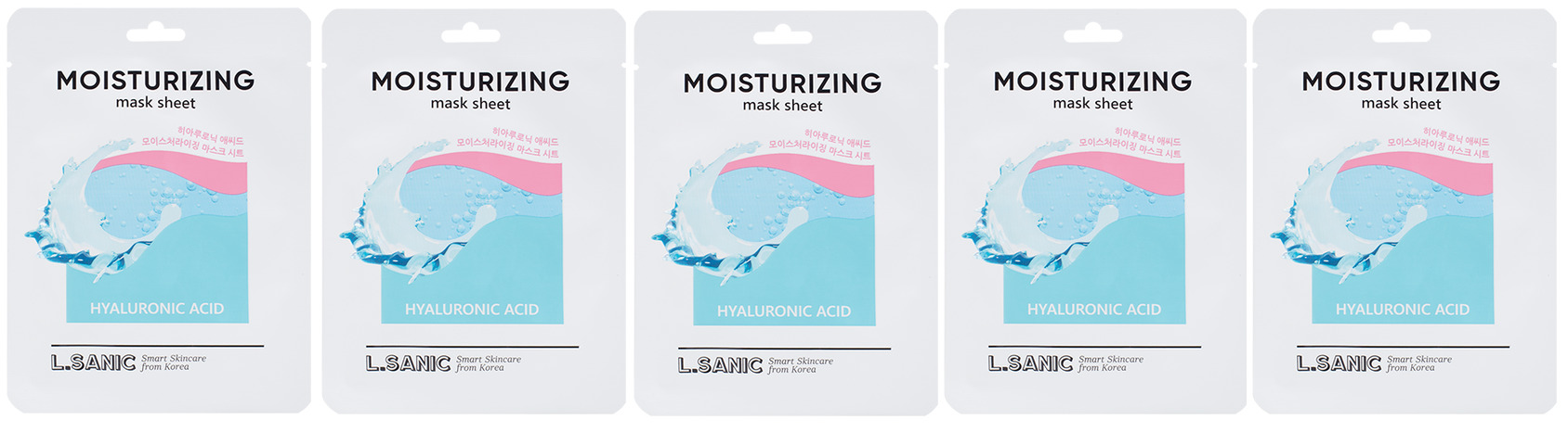 Moisturizing sheet mask. L.Sanic маска ткан с Aha/BHA кислотами.