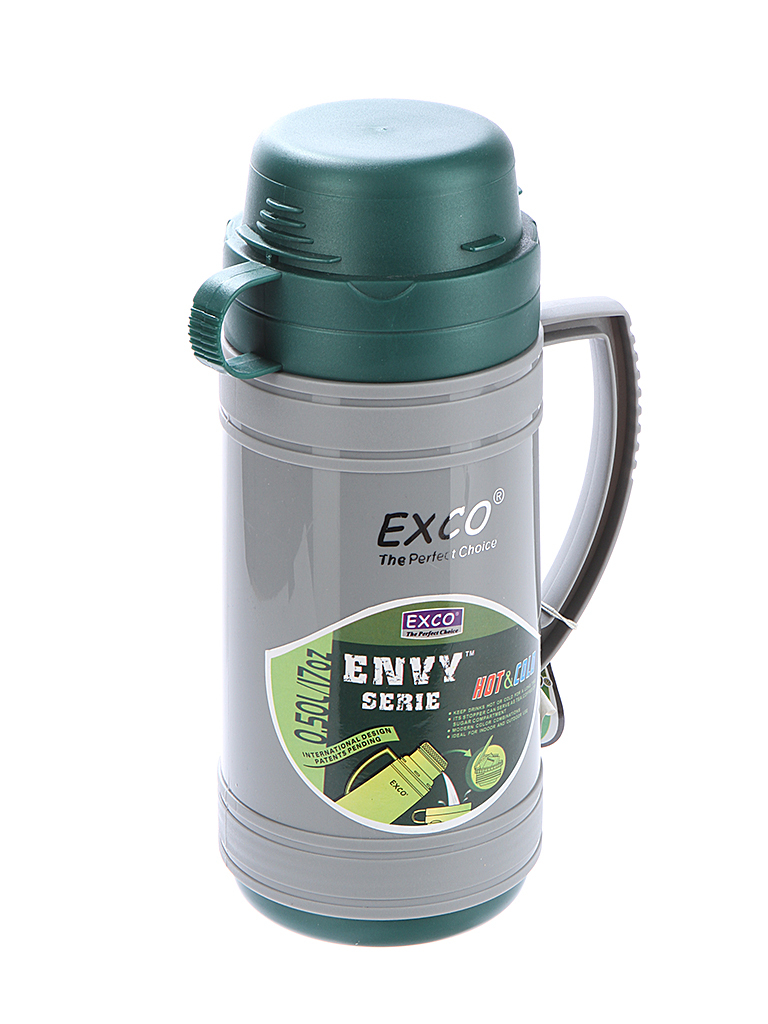 Exco. Термос Exco. Exco en050 0.5l Grey-Green. Термос зеленый. Термос 100 л.