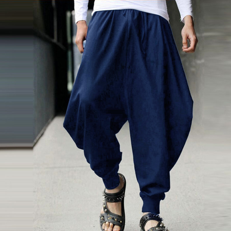 Baggy Loose Cotton Harem Pants мужские. Брюки Loose Baggy мужские. Брюки men Casual Harem Pants Baggy wide Leg trousers. Harem Pants мужские брюки.