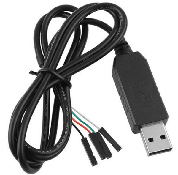 Кабель-адаптер конвертер USB на RS232 UART TTL PL2303 GSMIN AK86 (Черный)