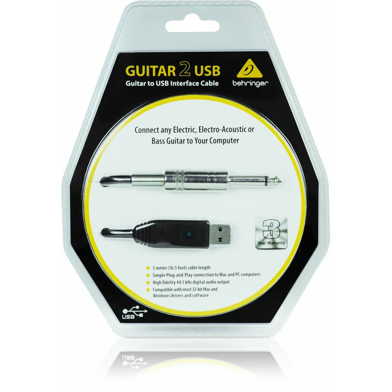 Внешняя звуковая карта с USB BEHRINGER GUITAR2USB