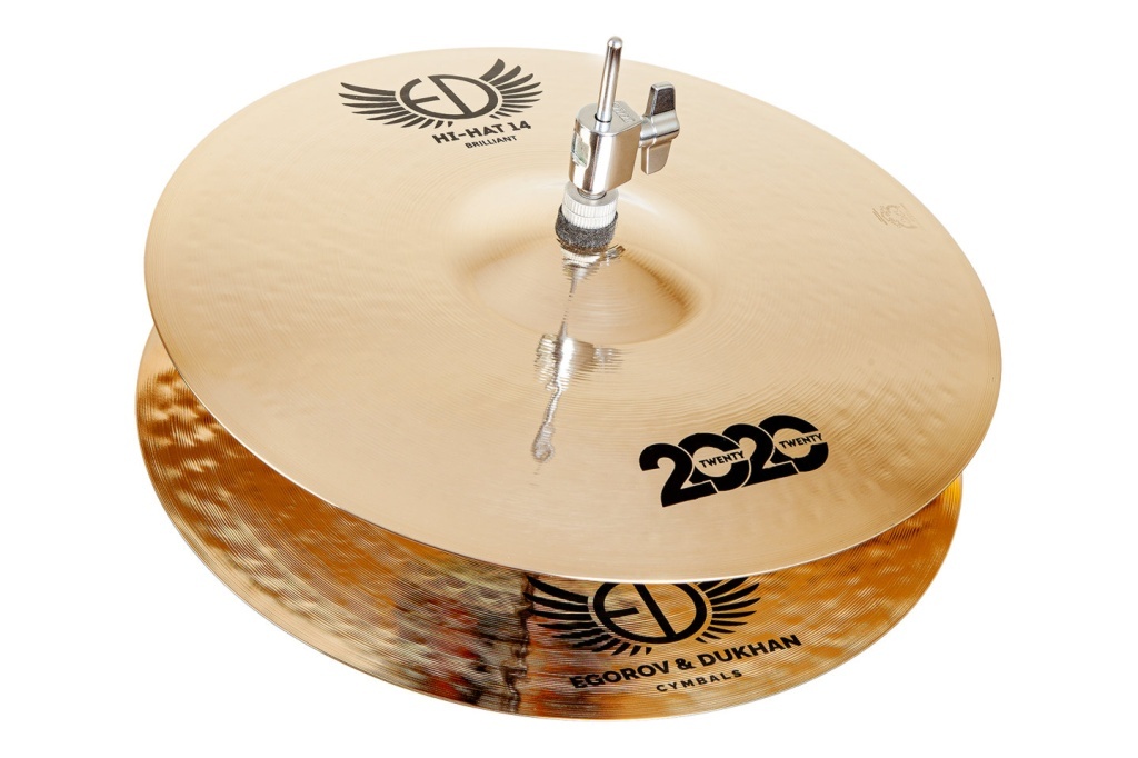 2020 Brilliant Hi-Hat Две тарелки 13", ED Cymbals ED2020HH13BR