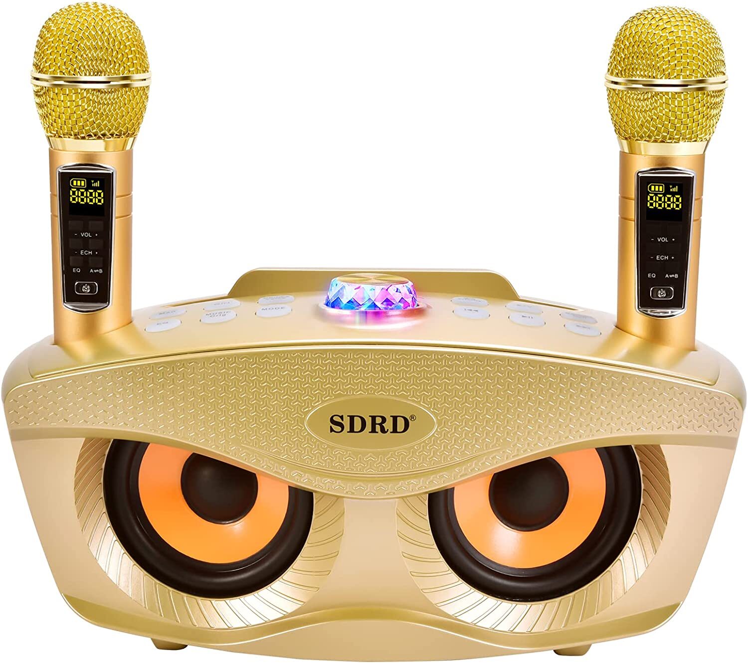 Беспроводная колонка караоке с двумя микрофонами. Sdrd SD-306 Plus. Караоке система Sdrd SD 306 Bluetooth. Sdrd SD 306 Plus золотой. Портативное караоке.