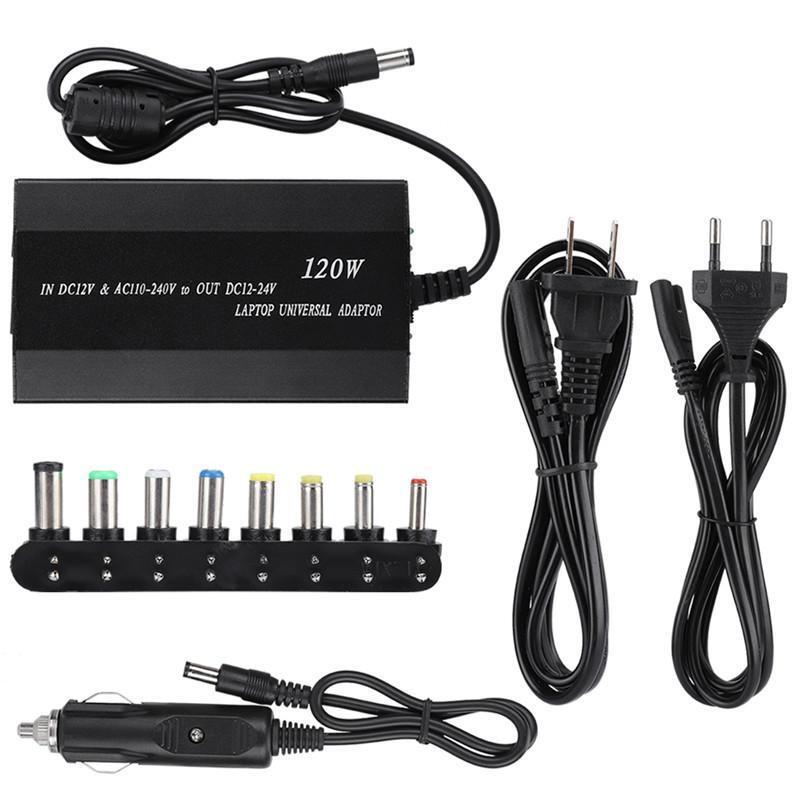 Универсальный блок питания сетевой и автомобильный зарядное устройство адаптер для ноутбуков и другой электроники 12-24 Вольт 120W
