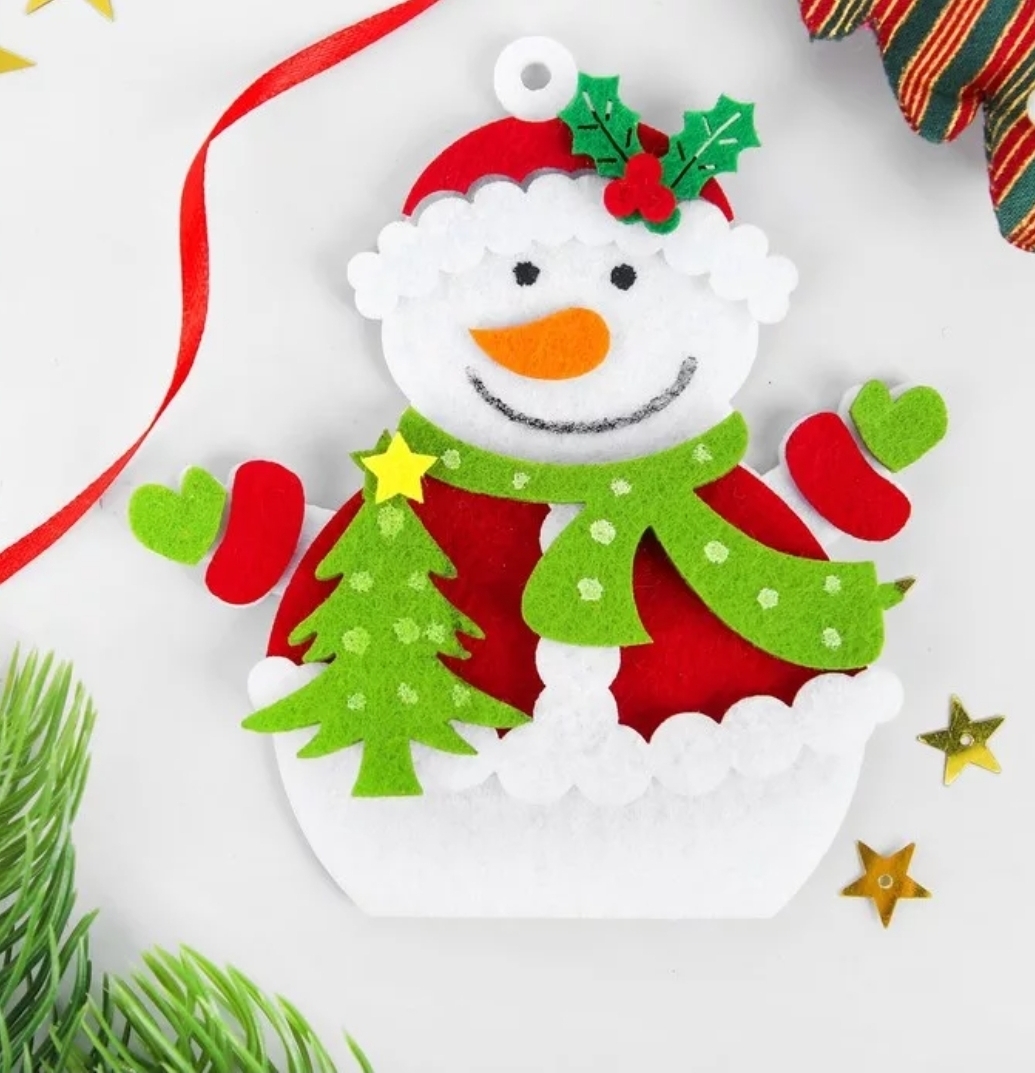 Игрушки из фетра на новый год