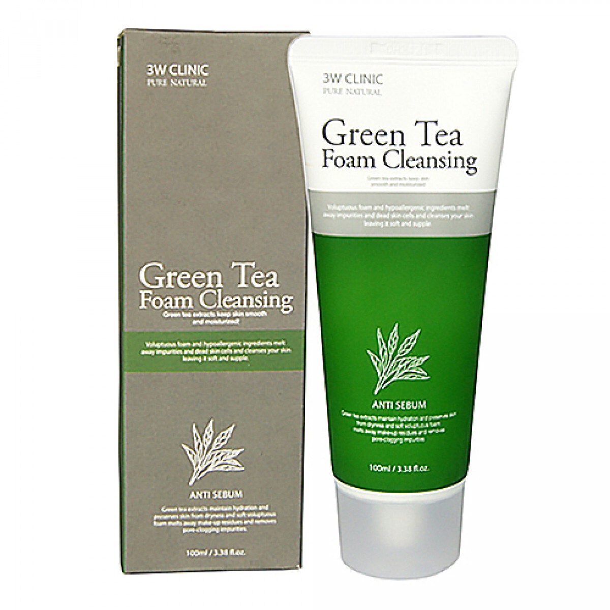 Sebum green. 3w Clinic пенка для лица с экстрактом зелёного чая - Green Tea Foam Cleansing, 100мл. Пенка с зеленым чаем 3w Clinic. 3w Clinic пенка для умывания. Пенка для умывания 3w Clinic Foam Cleansing Green Tea 100 мл., шт.