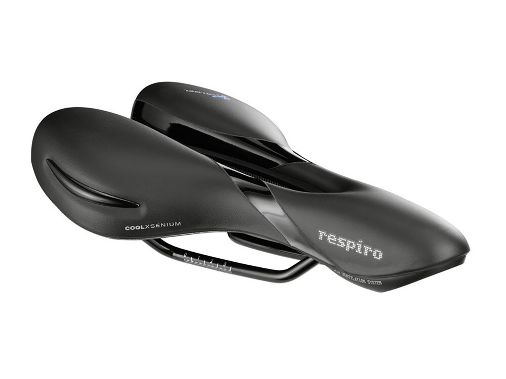 Седло для велосипеда Selle Royal Respiro Athletic Unisex гелевое + эластомер Premium (5130HRT)