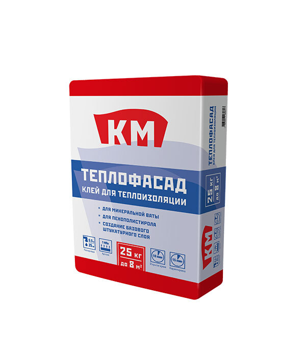 Клей для теплоизоляции КМ Теплофасад 25 кг