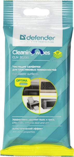 чистящие салфетки DEFENDER (30200) CLN 30200 Optima - 20шт