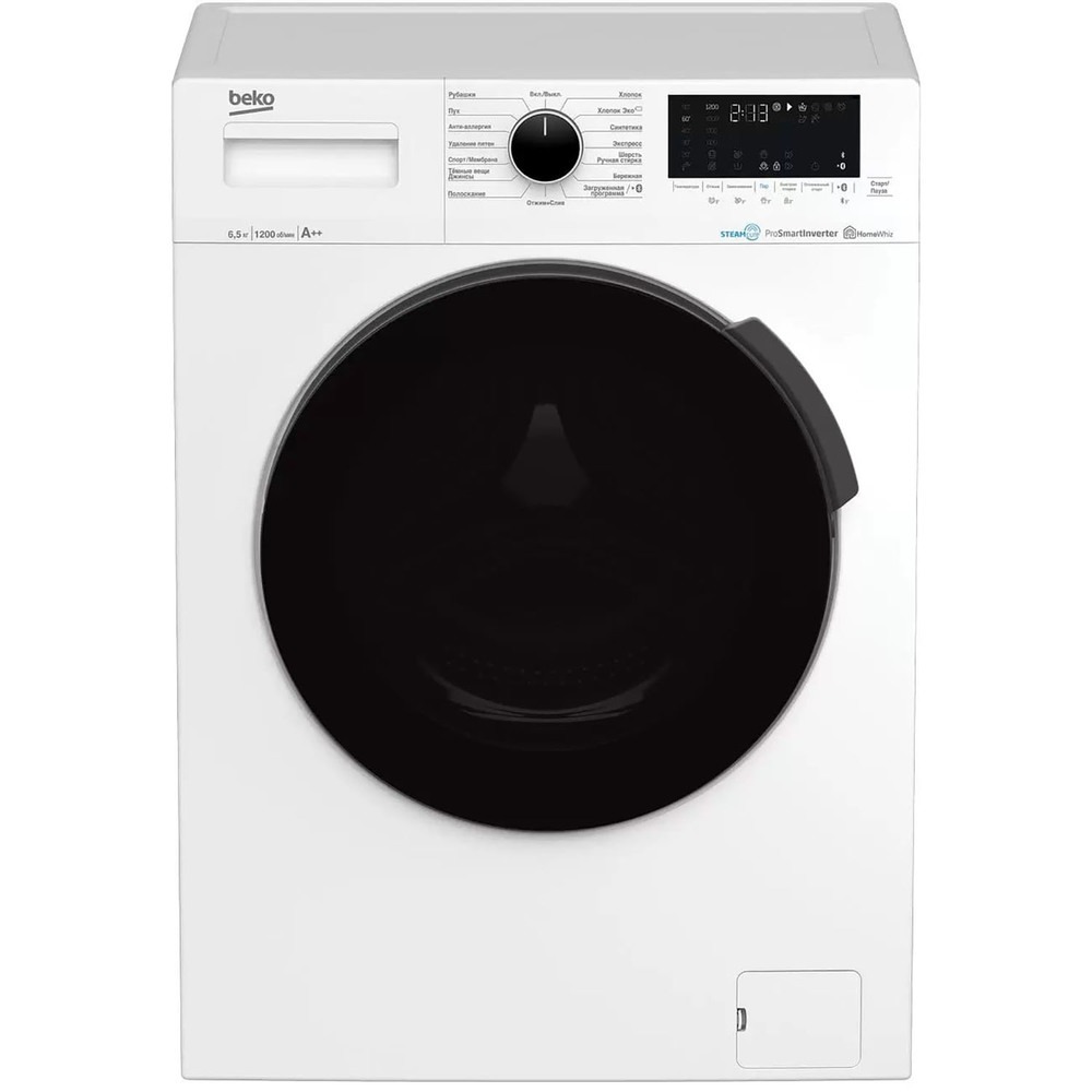 Стиральная машина Beko WSPE6H612A, белый, черный - купить по выгодной цене  в интернет-магазине OZON (655420316)