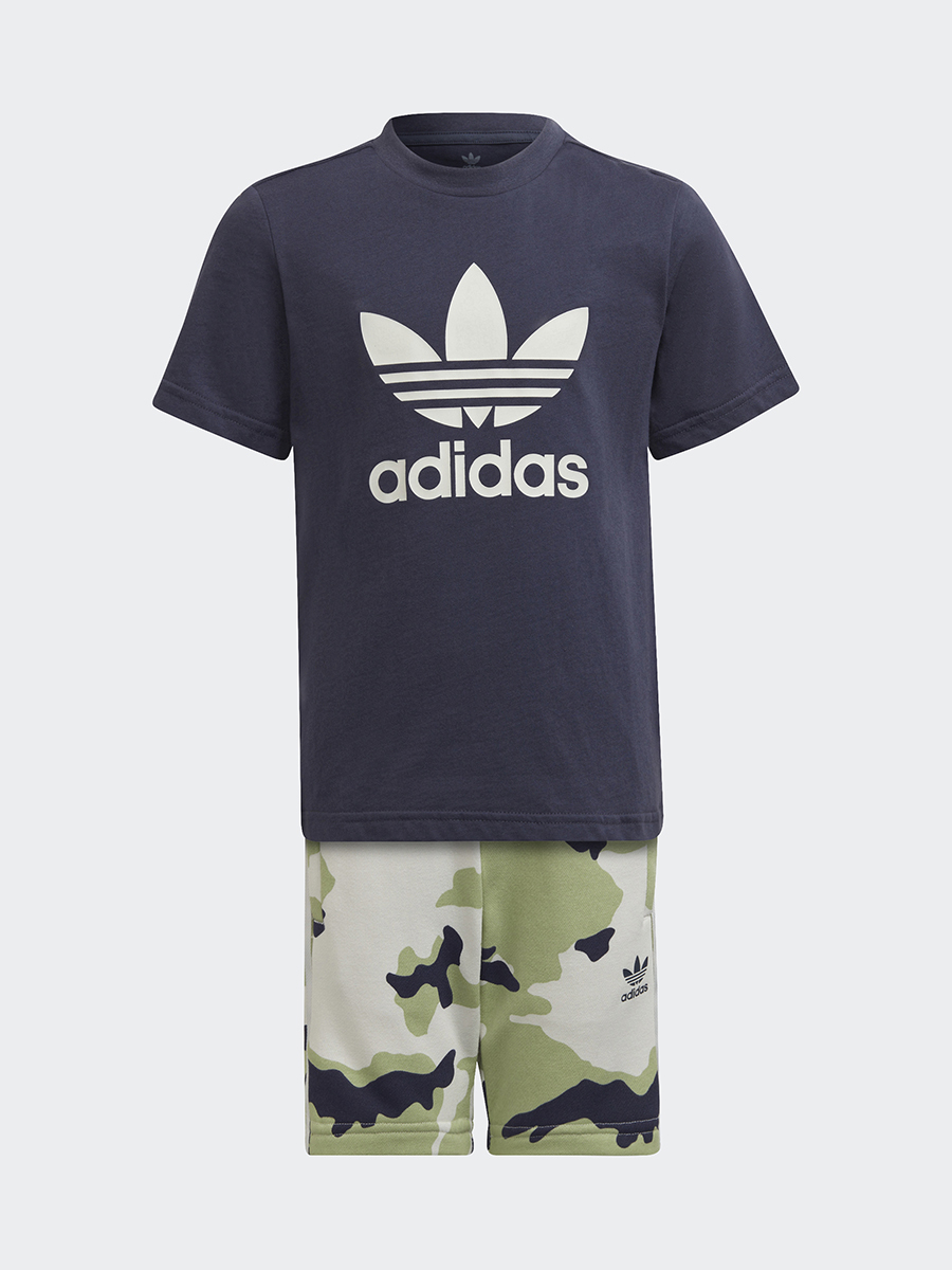 Adidas blue store camo shorts