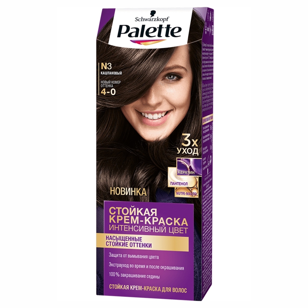 Краска палет каштановый фото на волосах