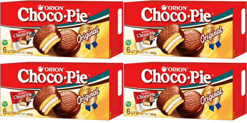 Печенье choco break 180г фото Печенье Orion Choco-pie в глазури 30 г х 6 шт, комплект: 4 упаковки по 180 г - к