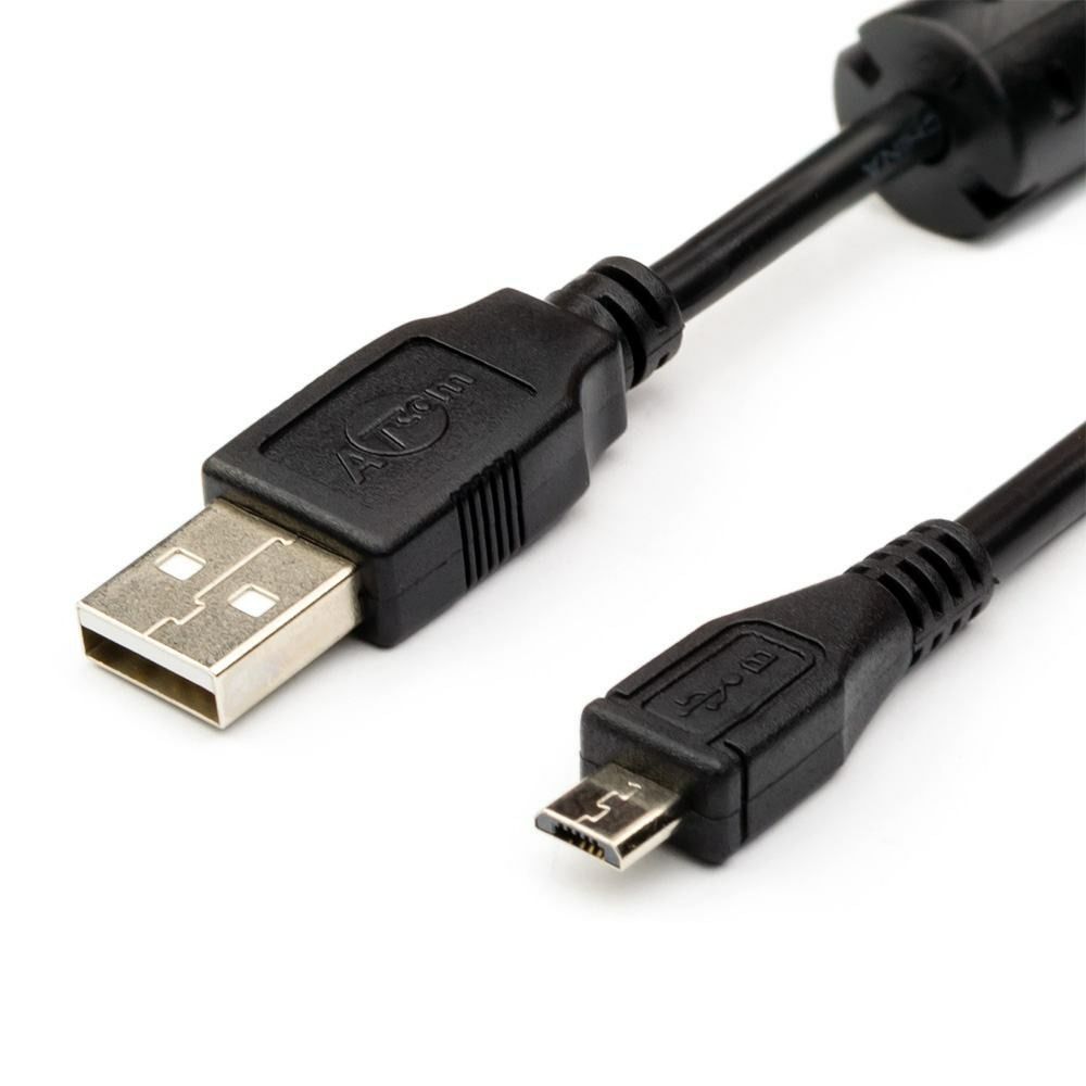 USB 2.0 (am) - MINIUSB. ATCOM ат15252. Кабель USB2.0 am-am 1.8м. Кабель ATCOM USB - MINIUSB (at3794) 1.8 м.