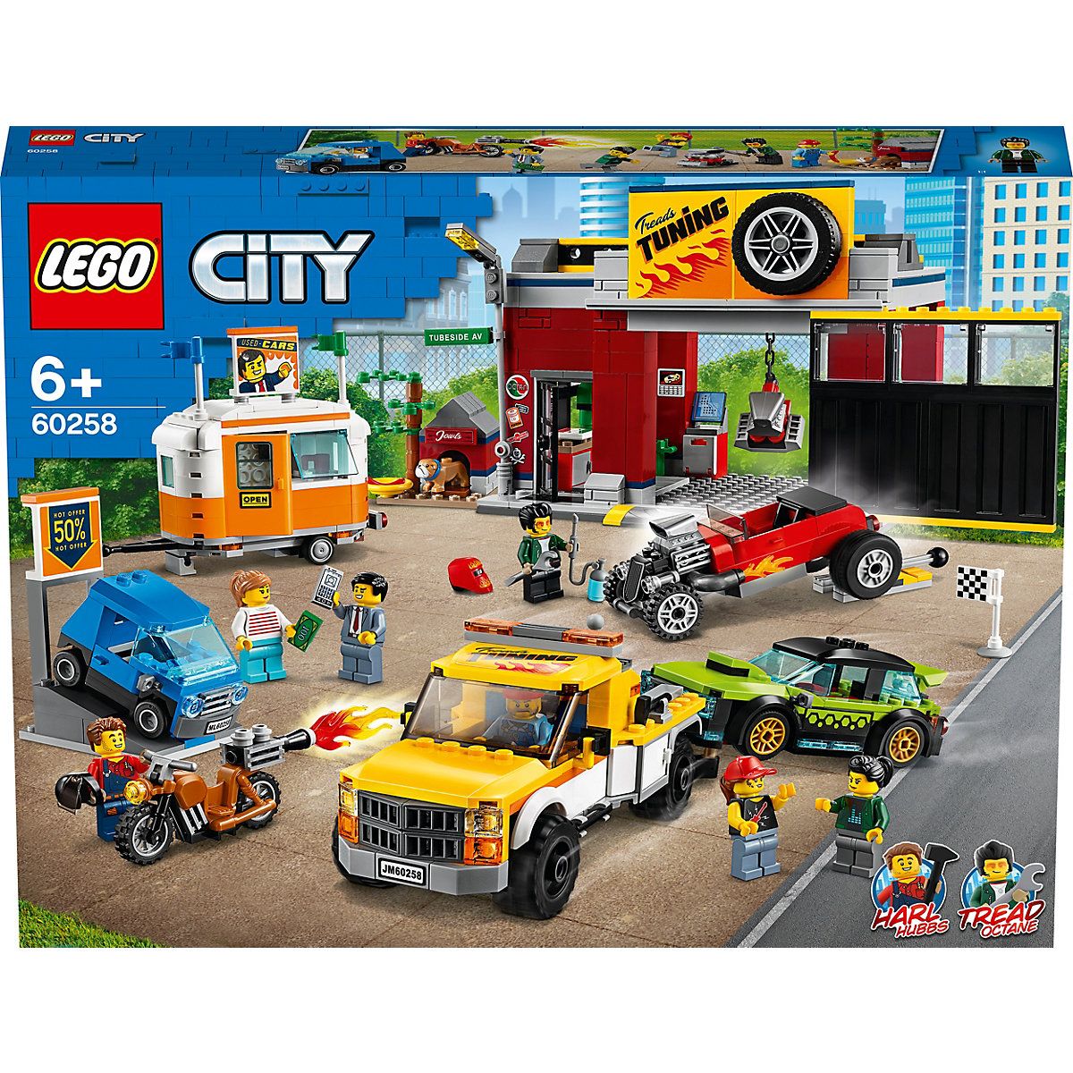 LEGO City 60258 Tuning-Werkstatt ЛЕГО Тюнинг-мастерская - купить с  доставкой по выгодным ценам в интернет-магазине OZON (1164717336)