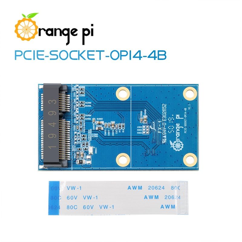 Orange Pi 4 Плата расширения mini pcie / (PCIE-SOCKET-OPI4-4B)