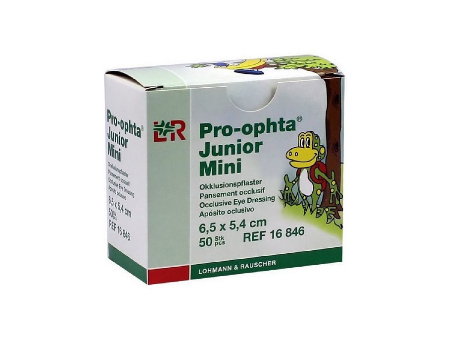 Глазной пластырь (Окклюдер) PRO-OPHTA JUNIOR MINI, 50 ШТ.