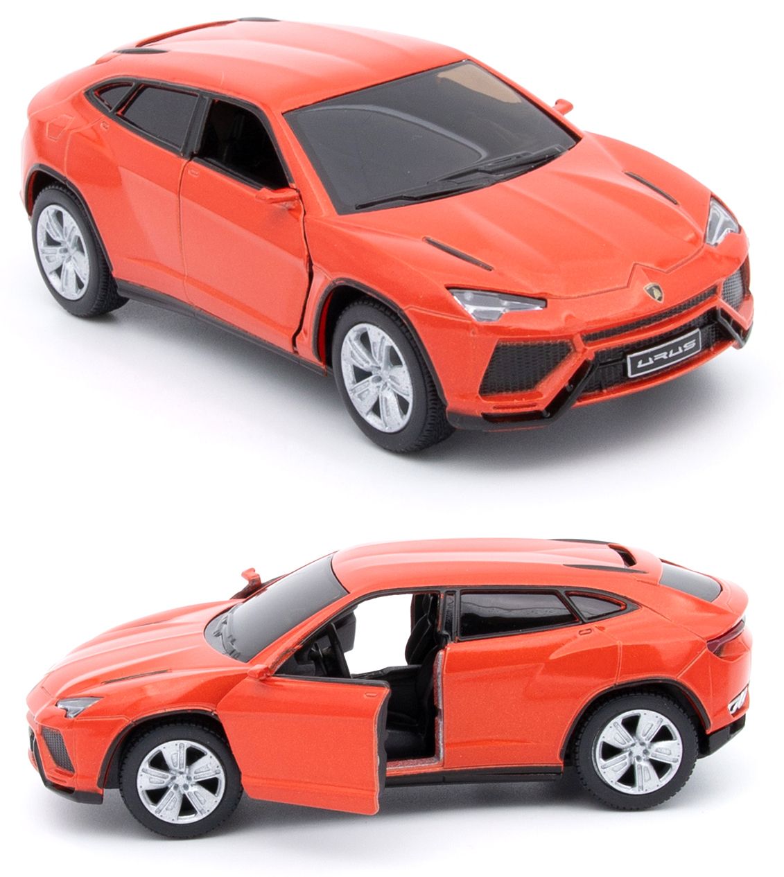 Машинка металлическая Kinsmart 1:38 Lamborghini Urus (Ламборгини Урус)  KT5368D инерционная, двери открываются / Оранжевый - купить с доставкой по  выгодным ценам в интернет-магазине OZON (594813105)