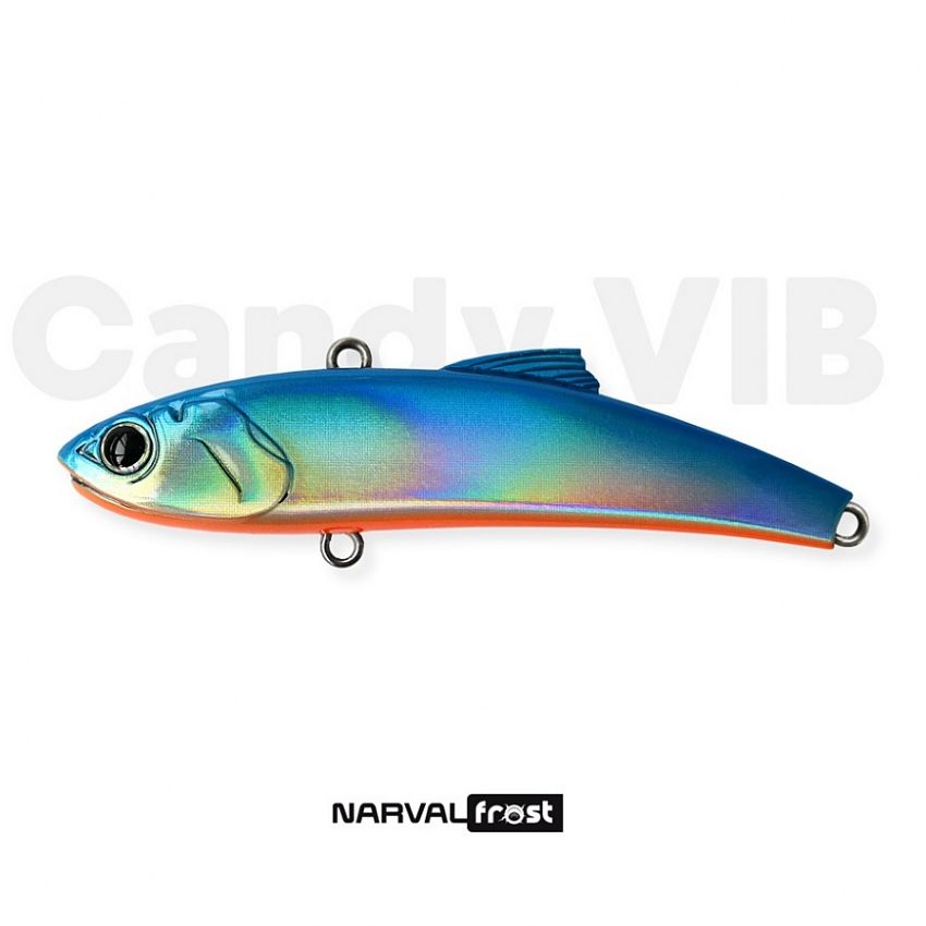 Воблер, виб, раттлин Narval Frost Candy Vib 70mm 14g цв. #008-Blue Back Holo / Ратлин Нарвал Фрост Канди Виб / На судака, форель, щуку