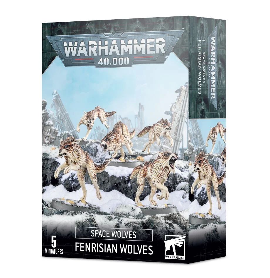 Набор миниатюр для настольной игры Warhammer 40000 - Space Wolves Fenrisian Wolves