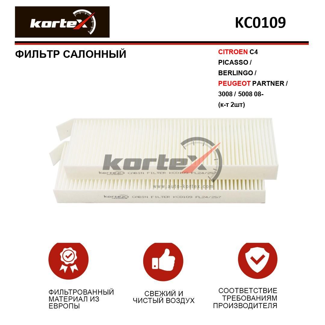 Фильтр салонный KORTEX KC0109 - купить по выгодным ценам в  интернет-магазине OZON (642609879)