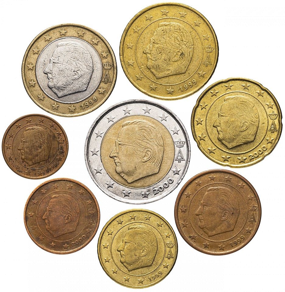 Монеты евро Бельгия