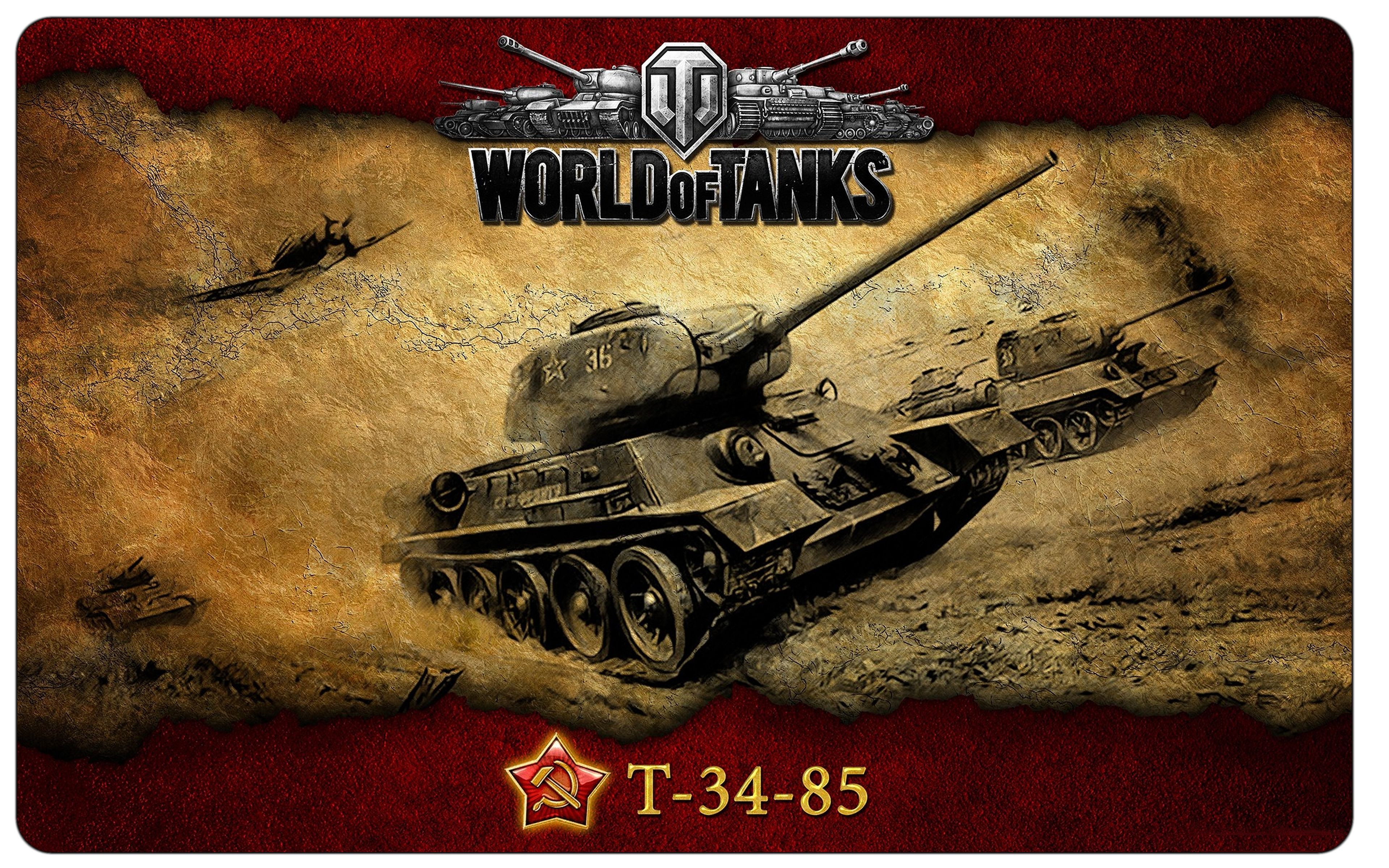 World of tanks. Магнит. Т-34-85. 60x100 мм.