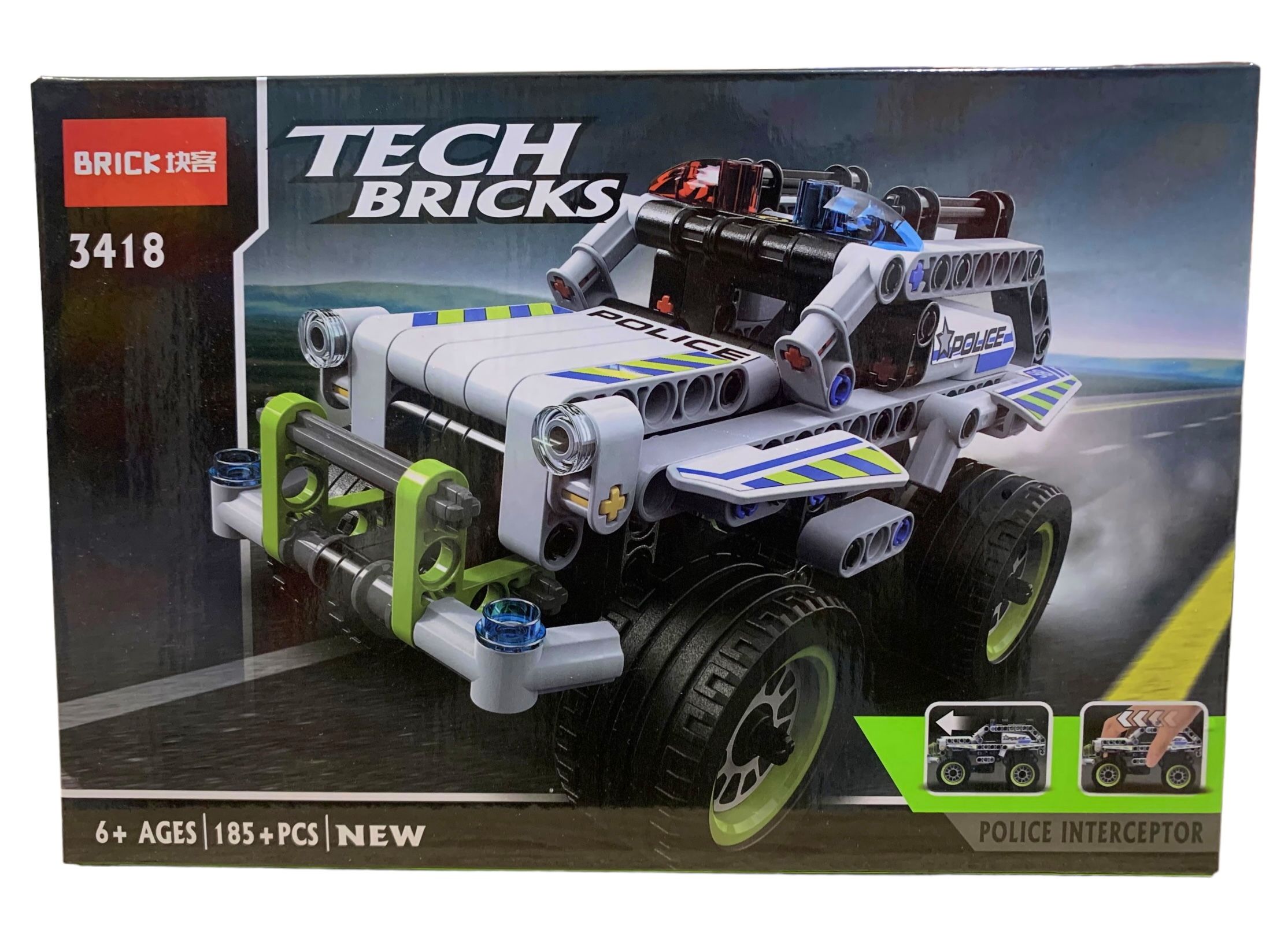 Конструктор Внедорожник. Tech Bricks. 185 деталей. Машина.