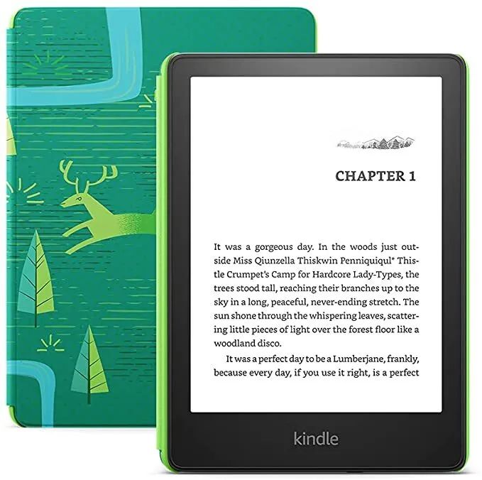 ЭлектроннаякнигаAmazonKindlePaperwhite5(2021-2022)11thgen8GbKids(счехломвкомплекте)