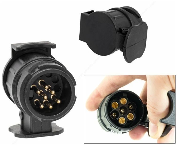 Фаркоп прицеп розетка. Розетка для ТСУ 13pin ktc003f. Разъем прицепа КАМАЗ евро 10 Pin. Розетка фаркопа 13-ми контактная. Адаптер Volkswagen, 13-контактный ТСУ – 7-контактов.